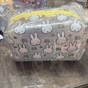 Miffy Yellow and White Bunny Print Bag